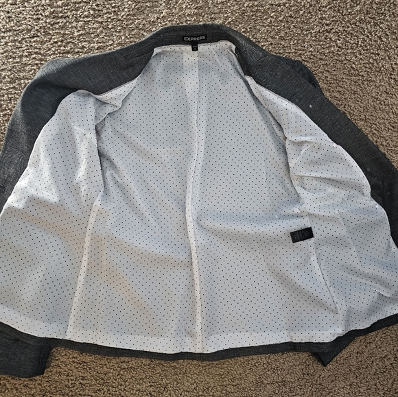 Express Grey Skirt Suit in SZ 10 - Picture 13 of 14